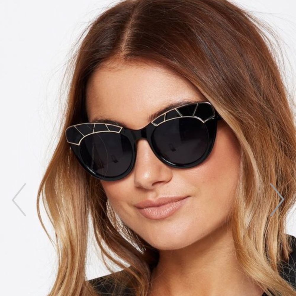 New Frankie Cateye sunglasses in black and…